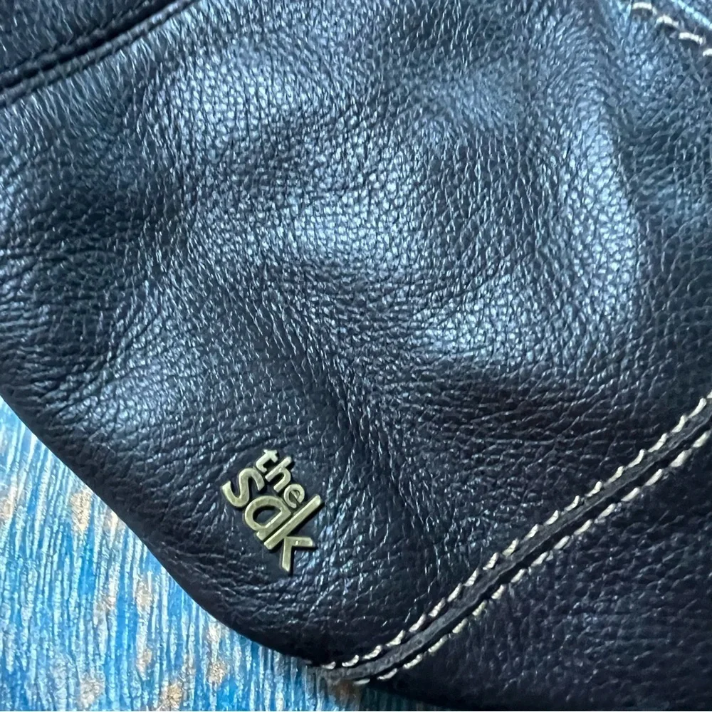 The Sak dark brown Leather Shoulder Bag